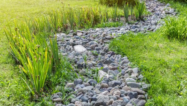 River Rock Garden Installation in State College